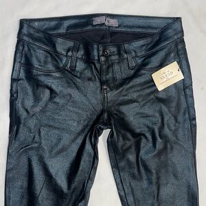 New Guess Jeans Legging Stretch Black Foil 6 28